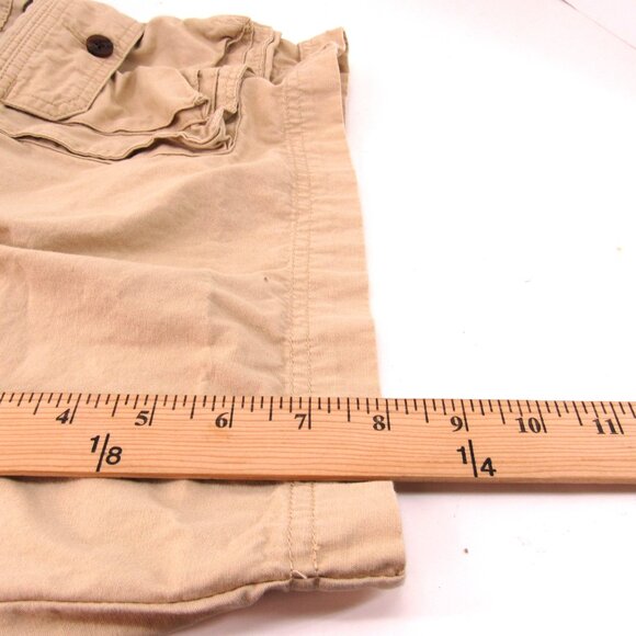 Oleg Cassinni Men's Khaki Flat Front Cargo Pocket Chino Shorts Size 48X8 - Picture 5 of 7